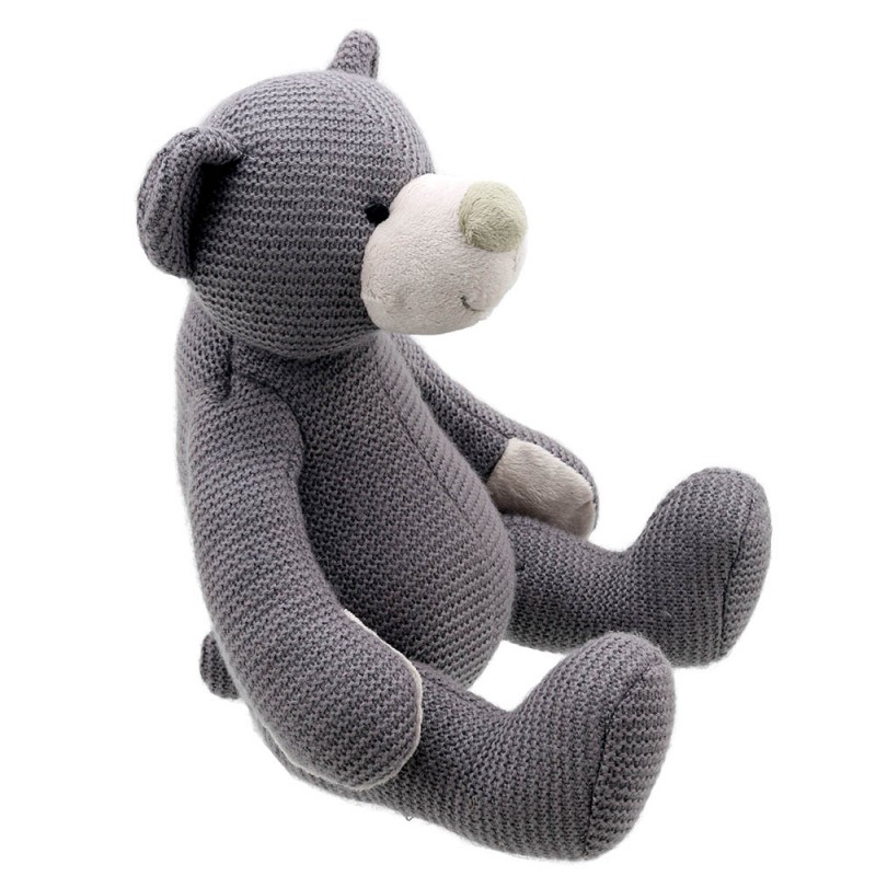 Bear - Grey Large - Wilberry Knitted